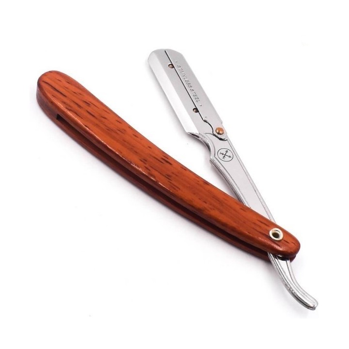 Parker SRRW Wood Stainless Steel Barber Razor