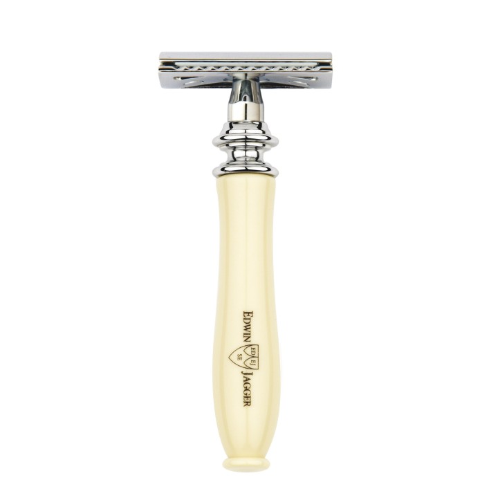Maquinilla de afeitar Edwin Jagger Chatsworth Blanca