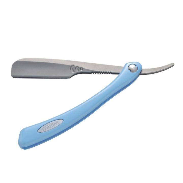 Navaja de Afeitar Shavette Feather "Artist Club SR" Azul