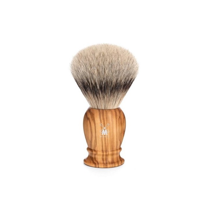 Brocha de Afeitar Mühle L Punta Plata Olivo