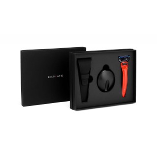 Set de Regalo Maquinilla Fusion, Soporte y Funda Cooper Red Bolin Webb