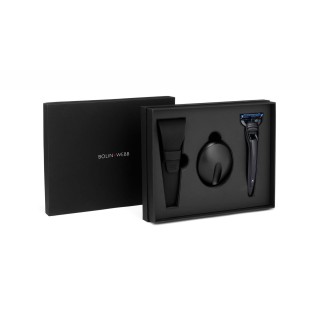 Bolin Webb X1 Nero Black Razor, Stand and Case Set
