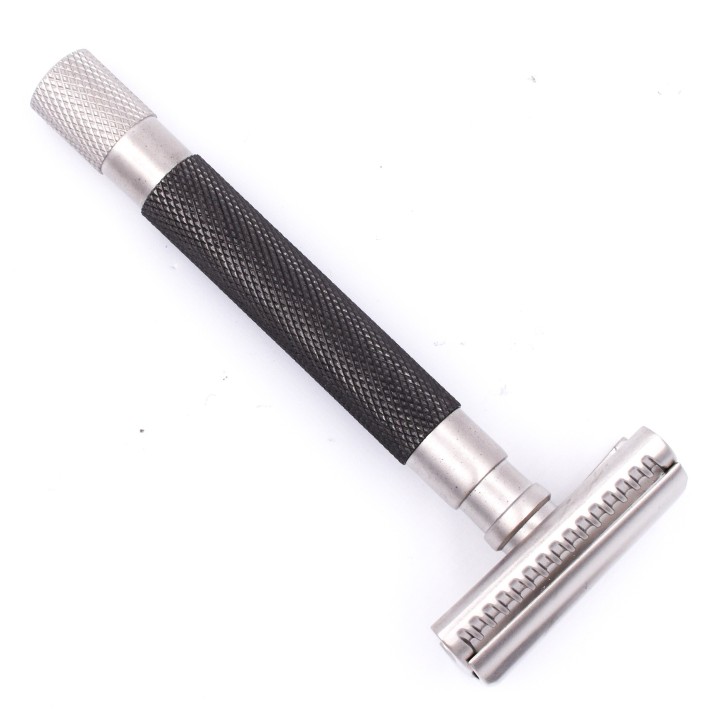 Parker 55SL-GR Black Satin Semi Slant Safety Razor