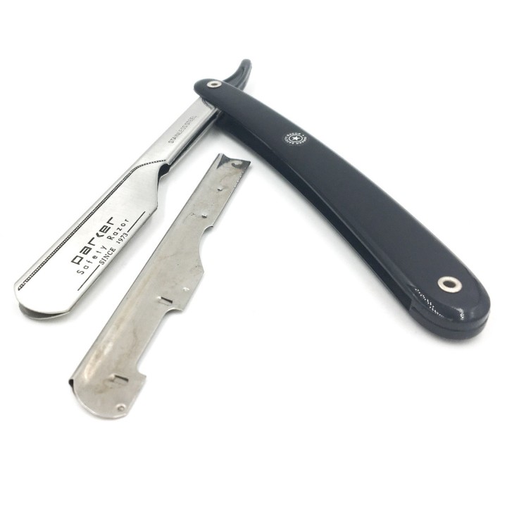 Parker PTB Black Stainless Steel Barber Razor