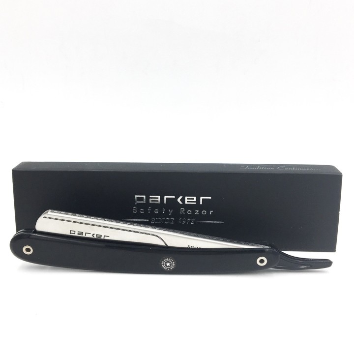Parker PTB Black Stainless Steel Barber Razor