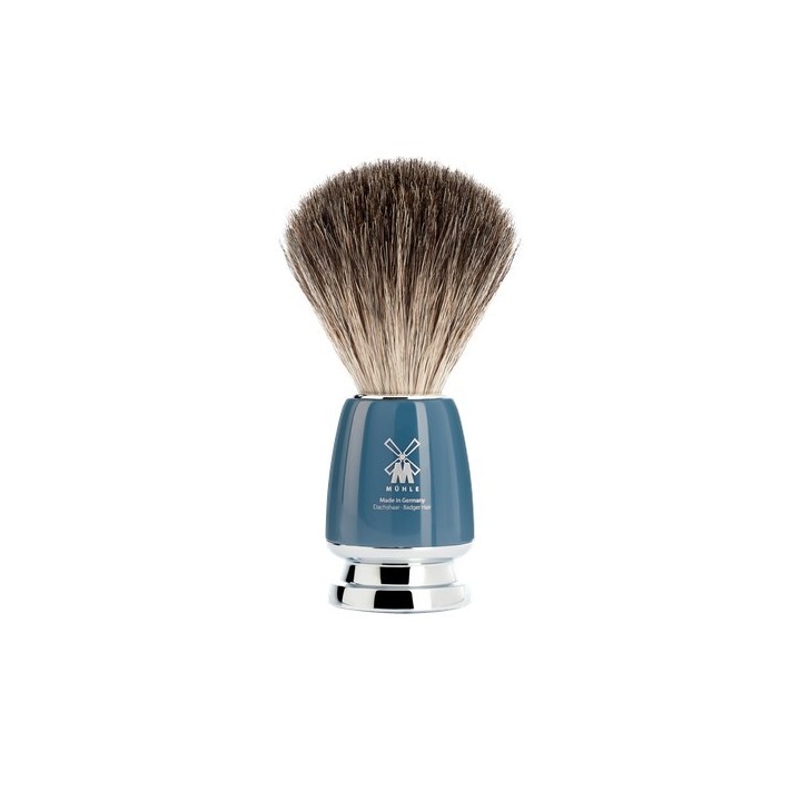 Mühle Shaving Brush Pure Badger Rytmo Series Blue Petrol