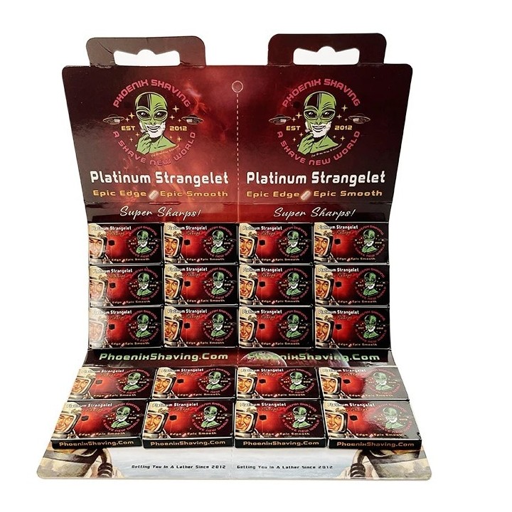 100 Cuchillas de Afeitar Doble Hoja Platinum Strangelet Phoenix Artisan Accoutrements
