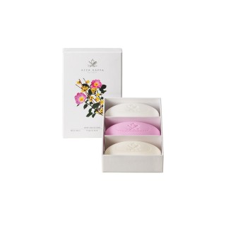 Acca Kappa White Moss, Virginia Rose y Calycanthus Soap Set 3x150g