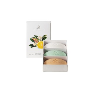 Acca Kappa White Moss, Green Mandarin y Saldalwood Soap Set 3x150g