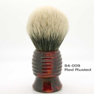 Shavemac Silvertip 2 Band 26mm/54mm Handle 84 Red Rusted shaving Brush