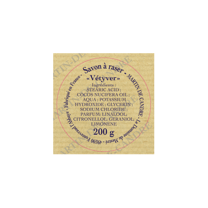 Jabón de Afeitar Vetiver Martin de Candre Ed.Limitada 50gr