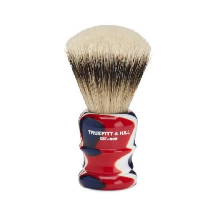 Brocha de Afeitar Punta Plata Wellington "Fan Shape" Festive Truefitt & Hill