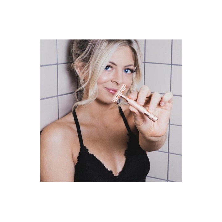 Rockwell 6C Classic Safety Razor Rose Gold