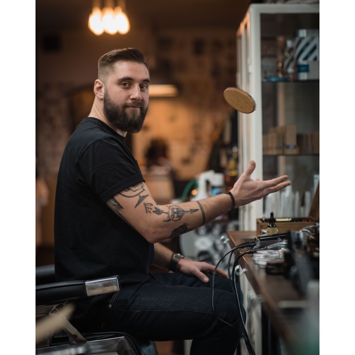 Cepillo para barba Jameson x Zew for men