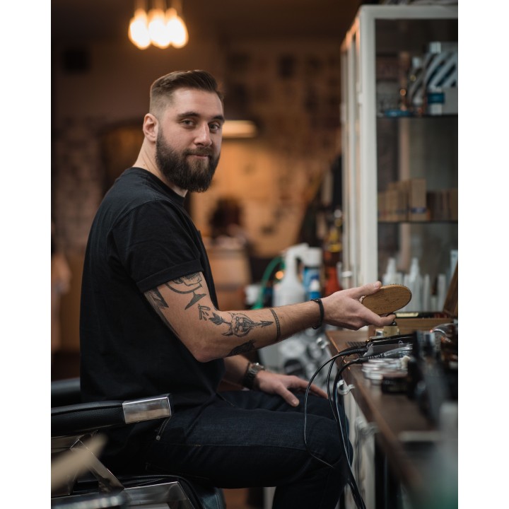 Cepillo para barba Jameson x Zew for men