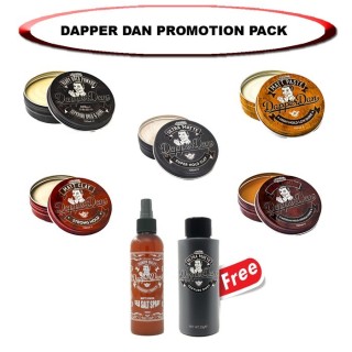 Promoción 5 Pomadas + Sea Salt Spray + Polvos Ultra Mate Dapper Dan