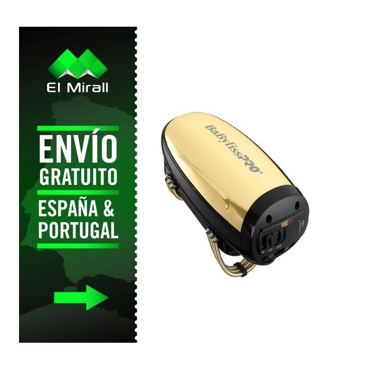 Masajeador Inalámbrico Dorado VIBEFX Babyliss