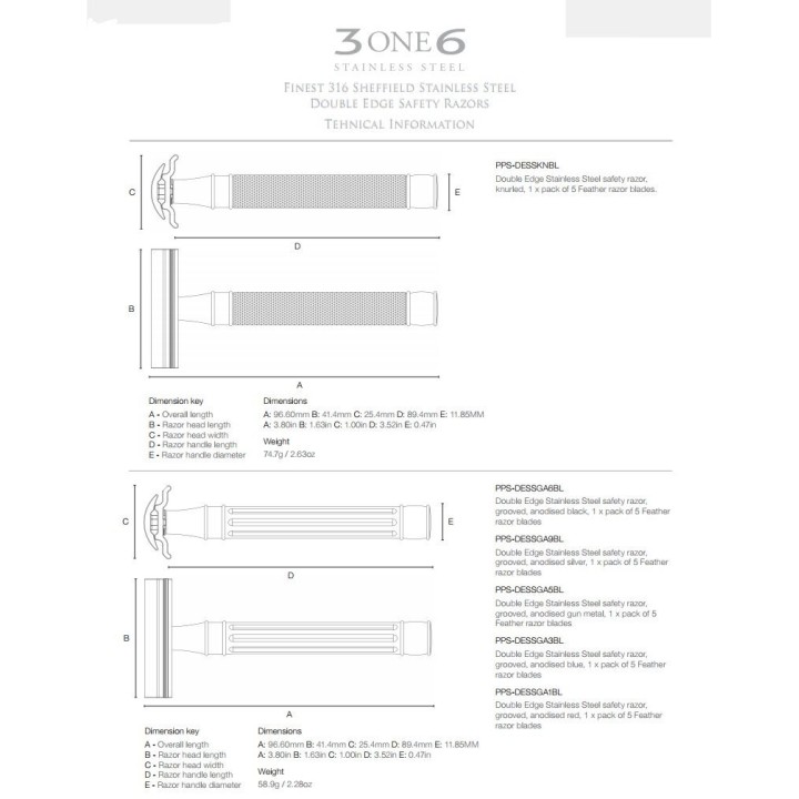 Maquinilla de Afeitar Doble Filo Edwin Jagger