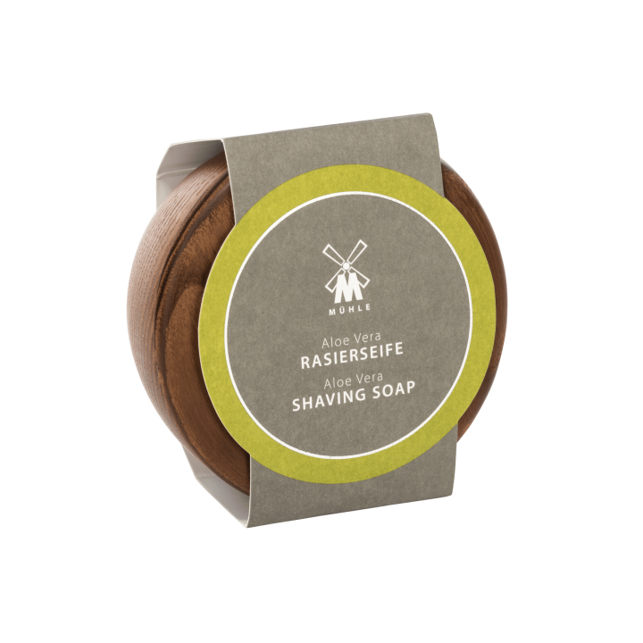 Jabón de Afeitar Aloe Vera & Bol Madera Mühle 65gr