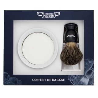 Plisson Black Badger Brush Set 3 pcs. Size 12