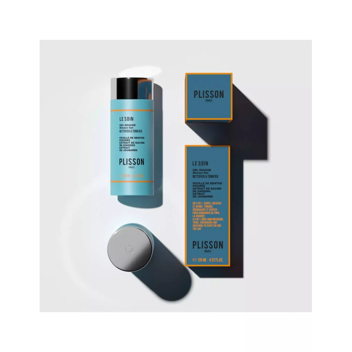 Gel de Ducha para Cuerpo, Cabello y Barba Plisson 125ml