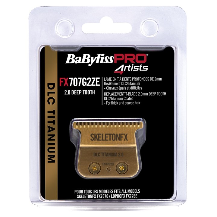 Cuchilla DLC Titanium para Skeleton FX Babyliss