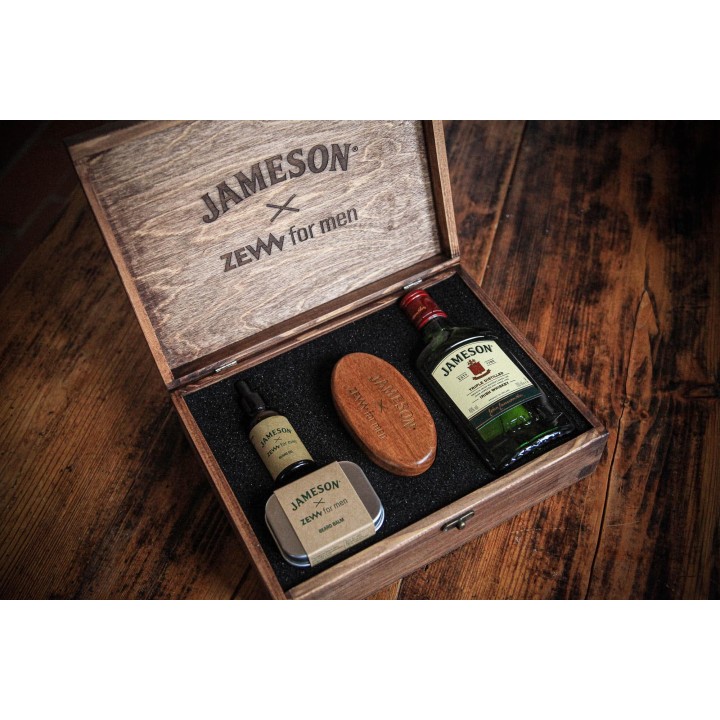Zew & Jamesons Wood Box Gift