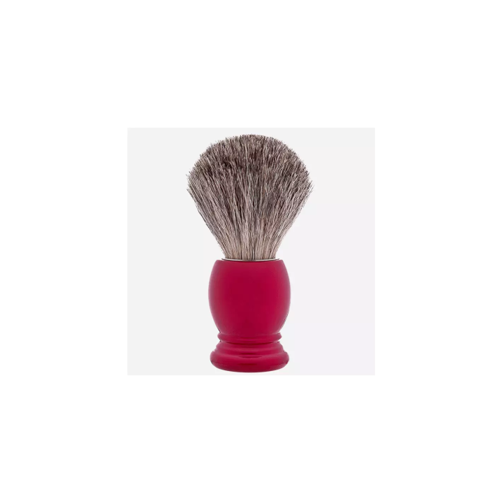 Brocha Afeitar Plisson Tejón Gris Ruso Roja Talla 12