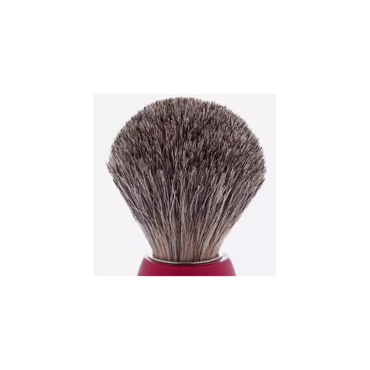 Plisson Badger Gray Russian Red Shaving Brush Size 12