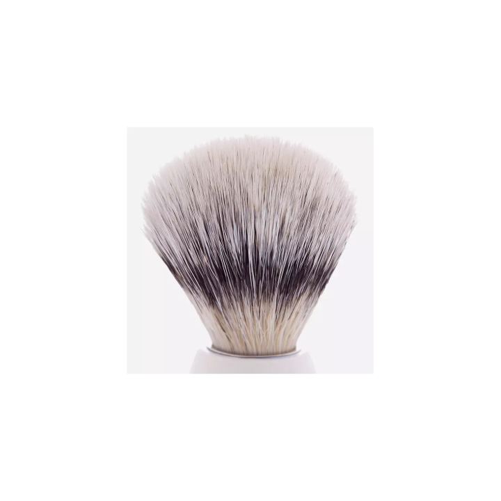 Brocha Afeitar Plisson "High Mountain White" Fibra Negra Blanca