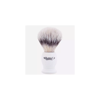 Brocha Afeitar Plisson "High Mountain White" Fibra Negra Blanca