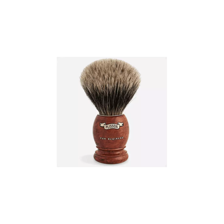 Plisson European Gray Badger Shaving Brush Size 12