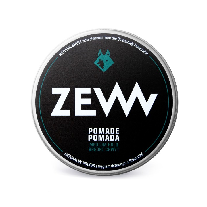 Zew for Men Hair Pomade with Activated Carbon Shine Effect 50ml