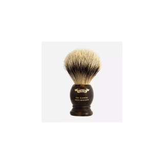 Plisson ''High Mountain White'' Badger Two Stripes Shaving Brush Size 12
