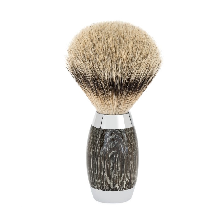 Set Afeitado Mühle Brocha Afeitar Tejón Punta Plata, Maquinilla Afeitar Clásica