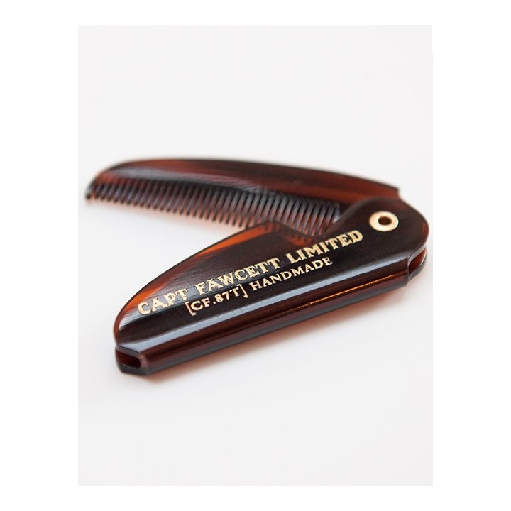 Captain Fawcett Moustache Wax Private Stock 15ml & Folding Comb