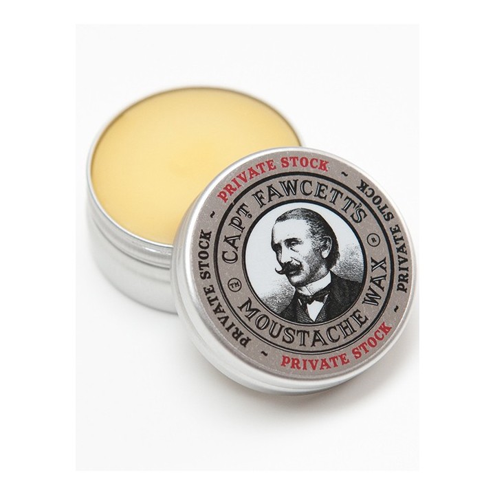 Captain Fawcett Moustache Wax Private Stock 15ml & Folding Comb