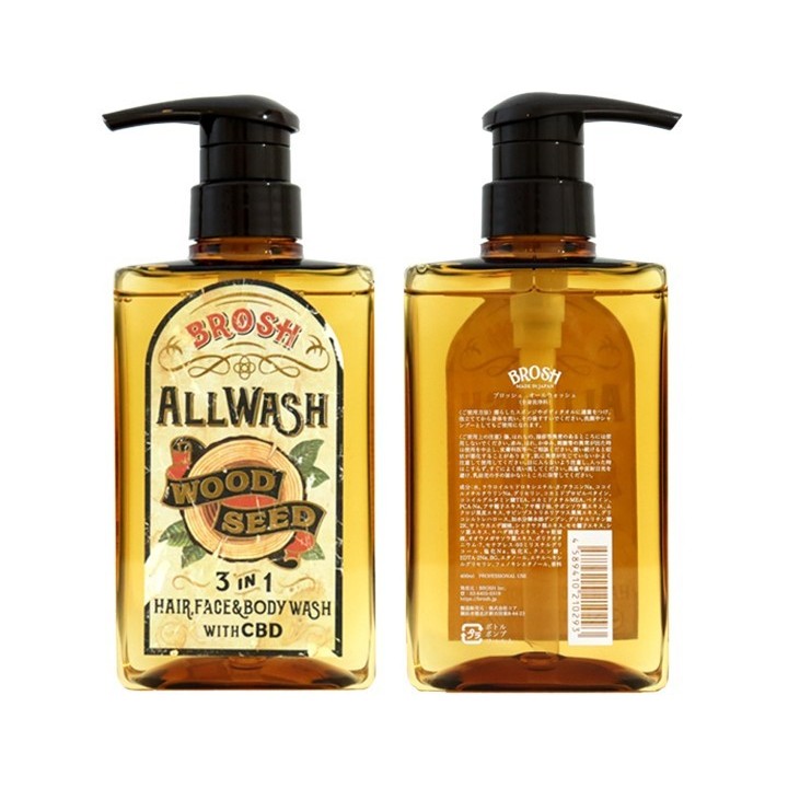 Jabón 3 en 1 (Cabello, Cuerpo y Facial) Brosh 400 ml