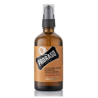 Aceite para barba madera y especias Proraso 100 ml.