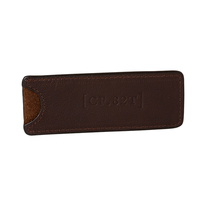 Funda de cuero para peine de barba de bolsillo plegable Captain Fawcett