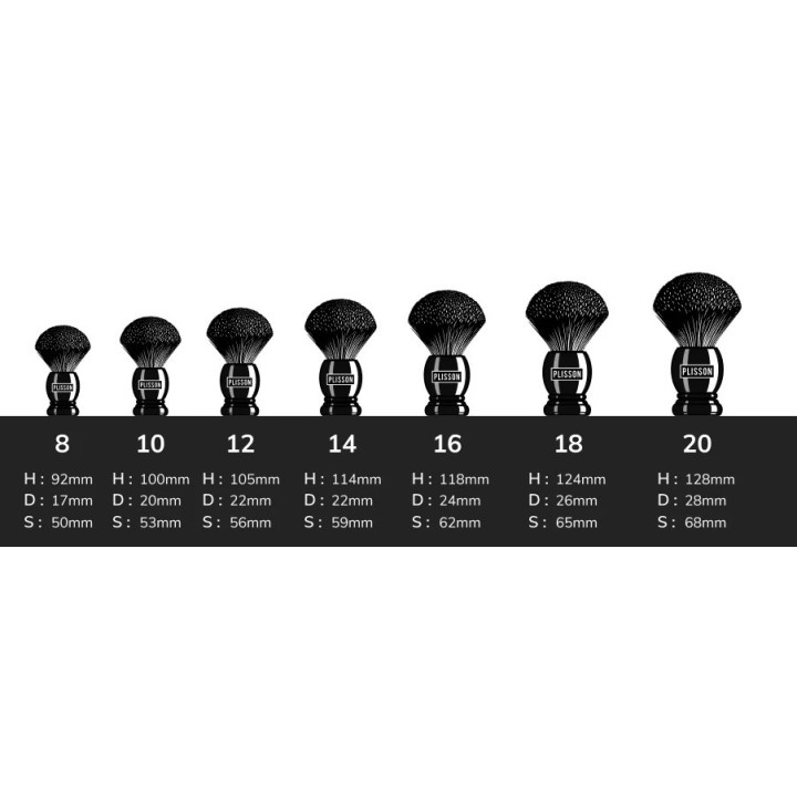 Set 3 piezas Brocha de Tejón Gris Ruso, Bol de Porcelana y J