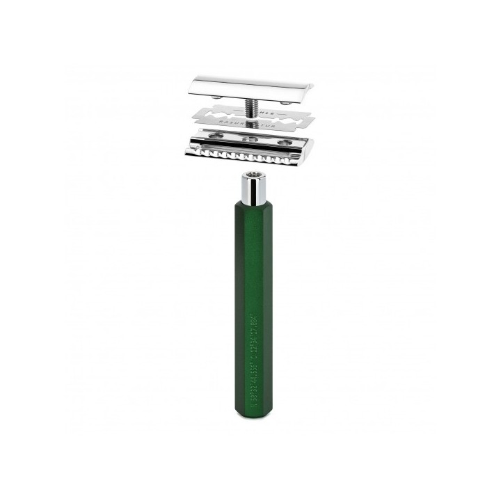 Mühle Hexagon Forest Shaving Set Silvertip Shaving Brush & Safety Razor