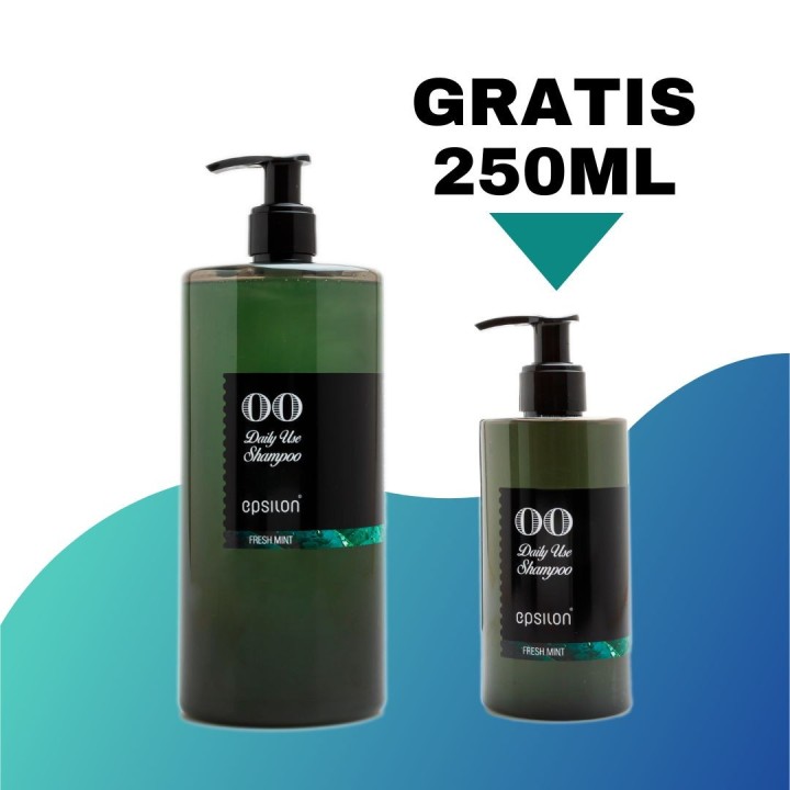 1 PROMO Epsilon Daily Use Shampoo 'Fresh Mint' 250ml + 250ml Free Gift
