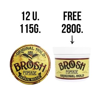 12 Pomadas Original Brosh 115gr + Pomada Original Brosh 280gr