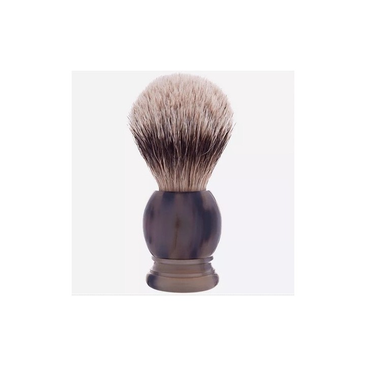 Plisson ''High Mountain White'' Shaving Brush White Badger Size 16