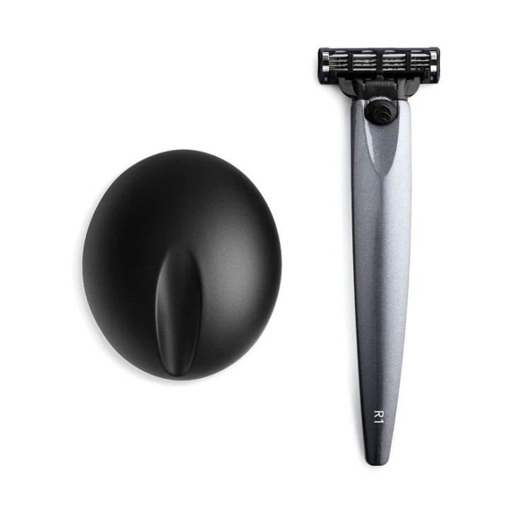 Set de Maquinilla de Afeitar R-1 Graphite y Soporte Bolin Webb
