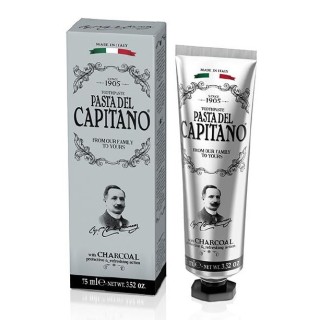 Dentífrico Pasta del Capitano 1905 Carbón Acitvo 75ml