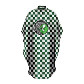 Hey Joe White & Green Cutting Barber Cape