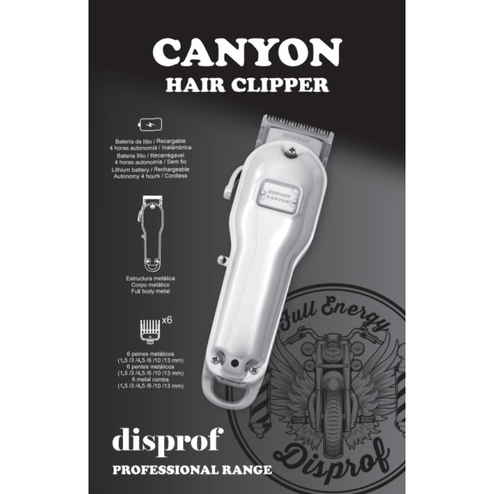 Máquina Cortar Pelo Profesional Clipper Canyon Disprof