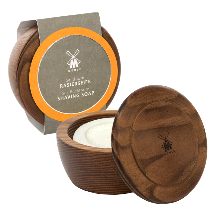 Mühle Sea Buckthorn Shaving Soap & Wood Bowl 65gr
